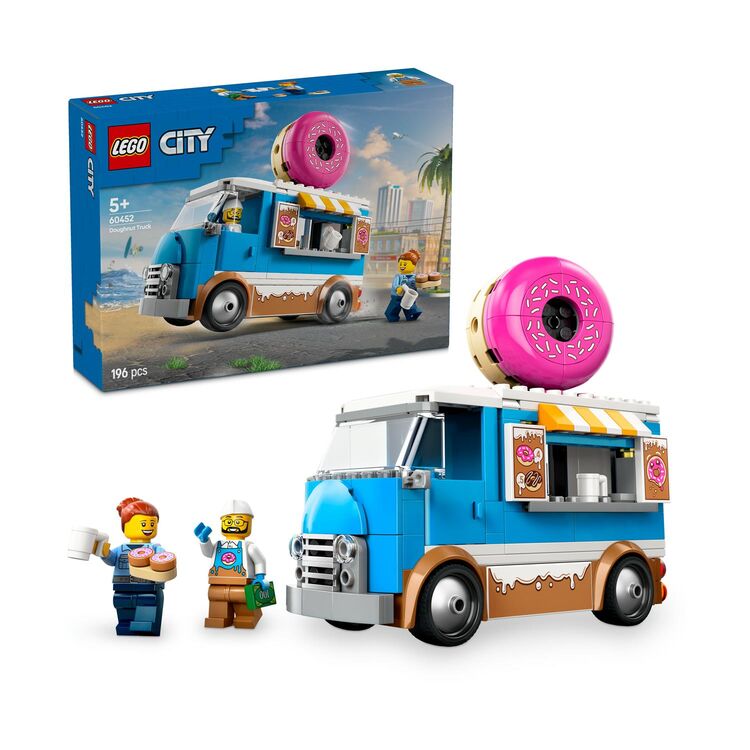 Product LEGO® City: Φορτηγάκι-Καντίνα με Ντόνατ (60452) image