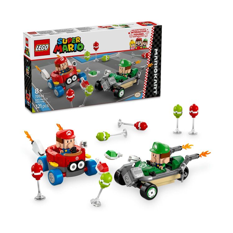 Product LEGO® Super Mario™: Mario Kart™ – Baby Mario vs. Baby Luigi (72034) image