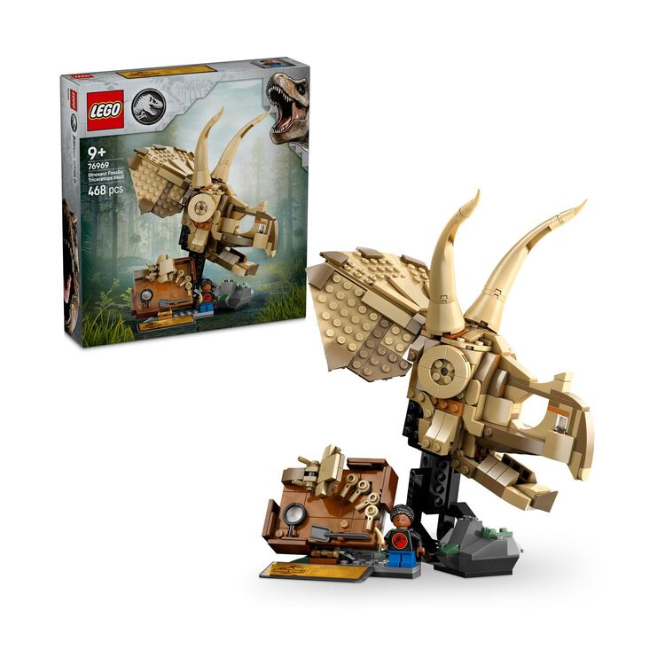 Product LEGO® Jurassic World: Απολιθώματα Δεινοσαύρων: Κρανίο Τρικεράτοπα (76969) image