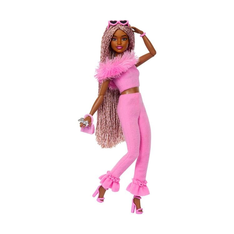 Product Mattel Barbie Fashionistas: Deluxe Style - Doll with Pink Braids and Dark Skin (HYV28) image