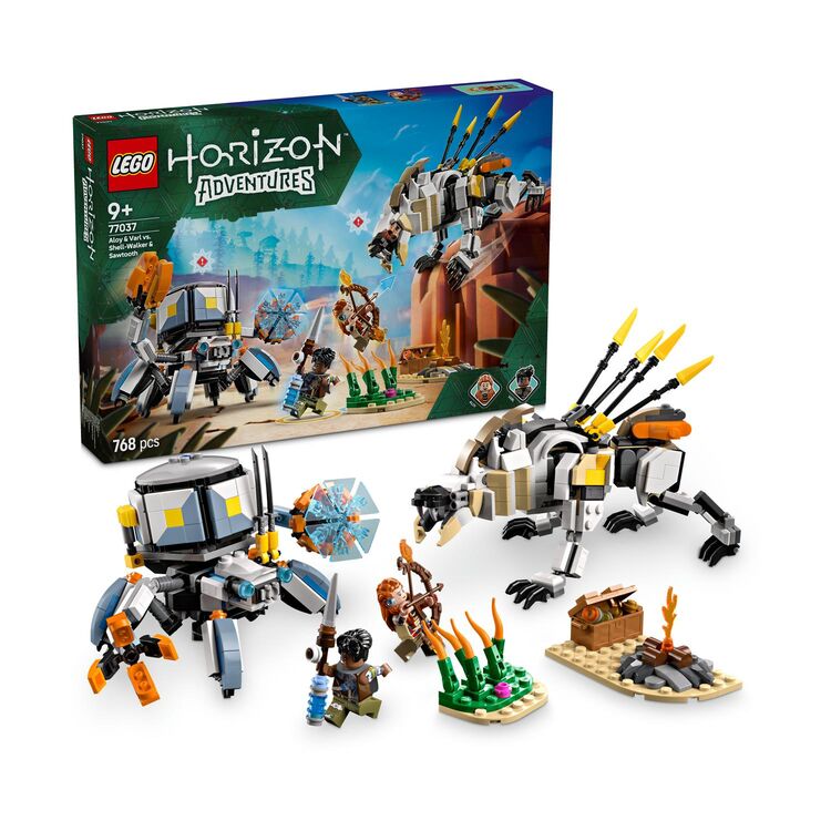 Product LEGO® Horizon: Adventures™ Aloy & Varl vs. Shell-Walker & Sawtooth (77037) image
