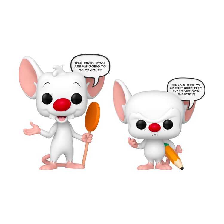 Product Φιγούρες Funko Pop! 2-Pack Animation Sayings: Pinky & The Brain (Glows in The Dark) (Special Edition) image