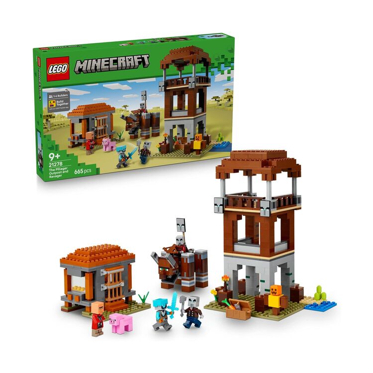 Product LEGO® Minecraft®: Το Οχυρό των Αρπάγων και Όλεθρος (21278) image