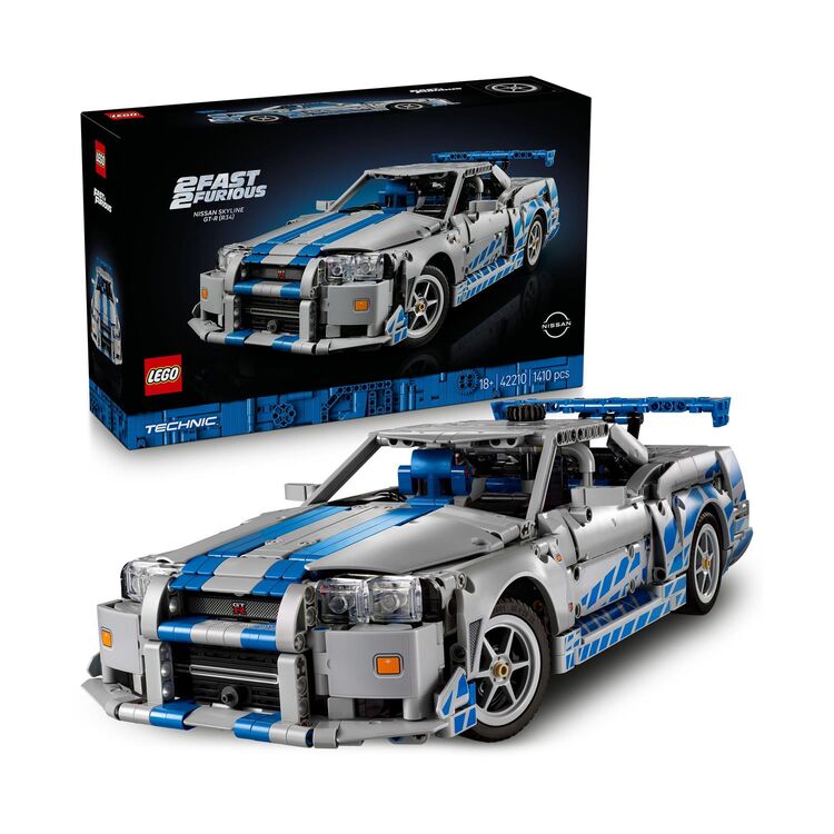 Product LEGO® Technic: 2 Fast 2 Furious Αυτοκίνητο Nissan Skyline GT-R (R34) (42210) image