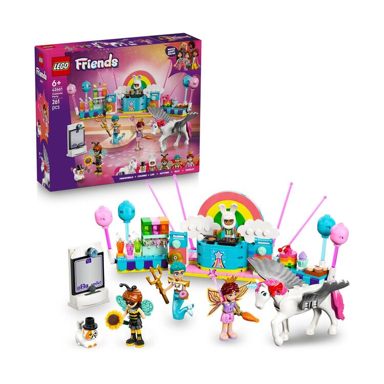 Product LEGO® Friends: Πάρτι Μασκέ με Μονόκερο & Νεράιδα (42661) image