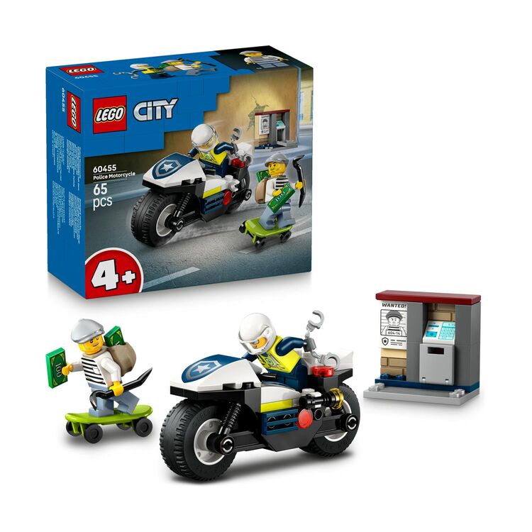 Product LEGO® City: Καταδίωξη με Αστυνομική Μοτοσικλέτα (60455) image