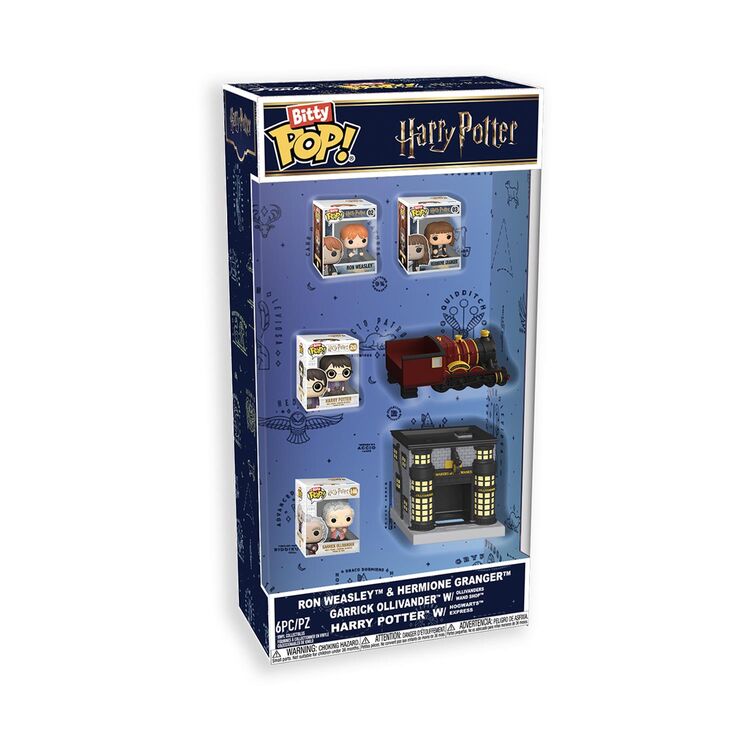 Product Μίνι Φιγούρες Funko Bitty Pop!: Harry Potter - Ron Weasley & Hermione Granger / Garrick Ollivander/Ollivanders Wand Shop / Harry Potter W/Hogwarts Express Starter Set image