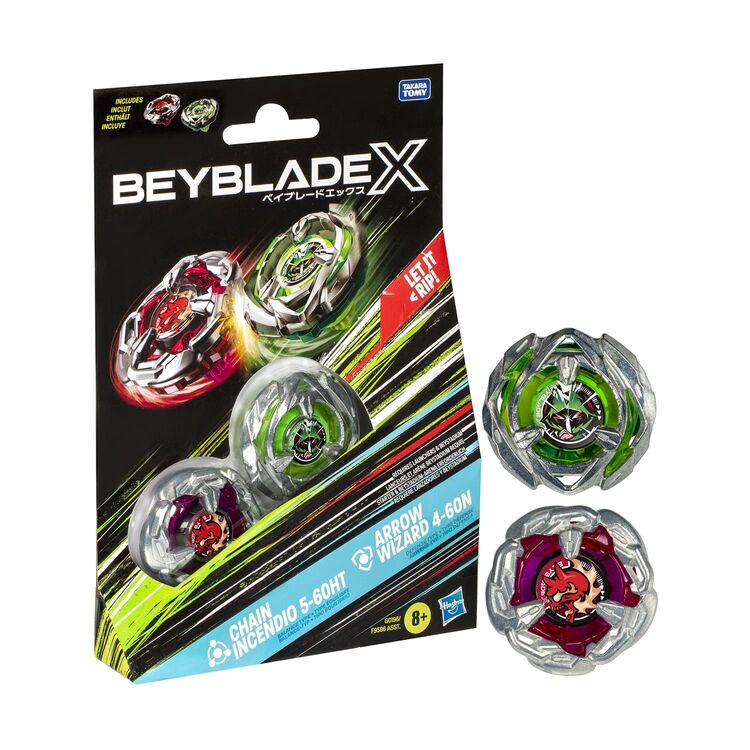 Product Hasbro Bey Blade X:  Dual Pack -  Chain Incendio Arrow Wizard (G0196) image
