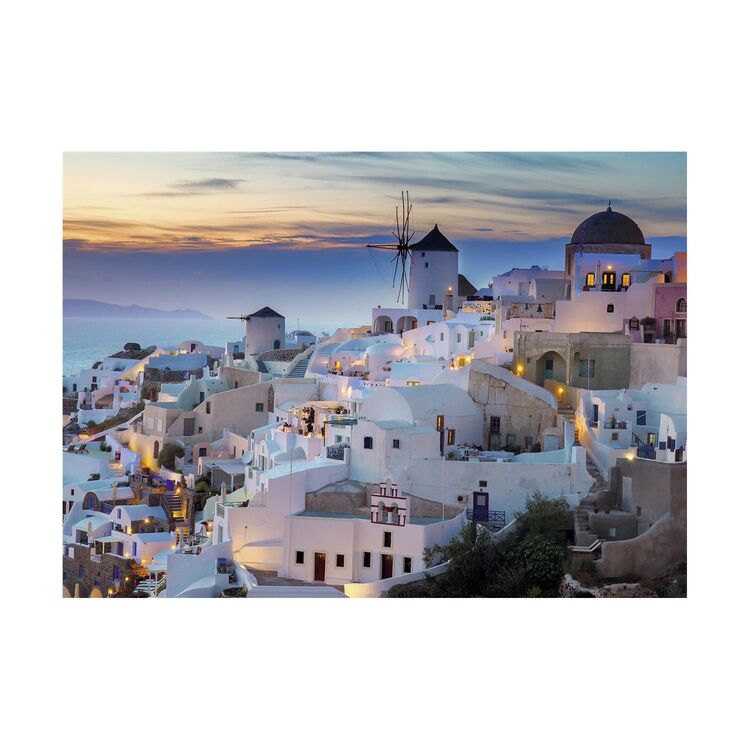 Product Παζλ Ravensburger Puzzle: Greece - Evening in Santorini (1000 pcs) (12000663) image