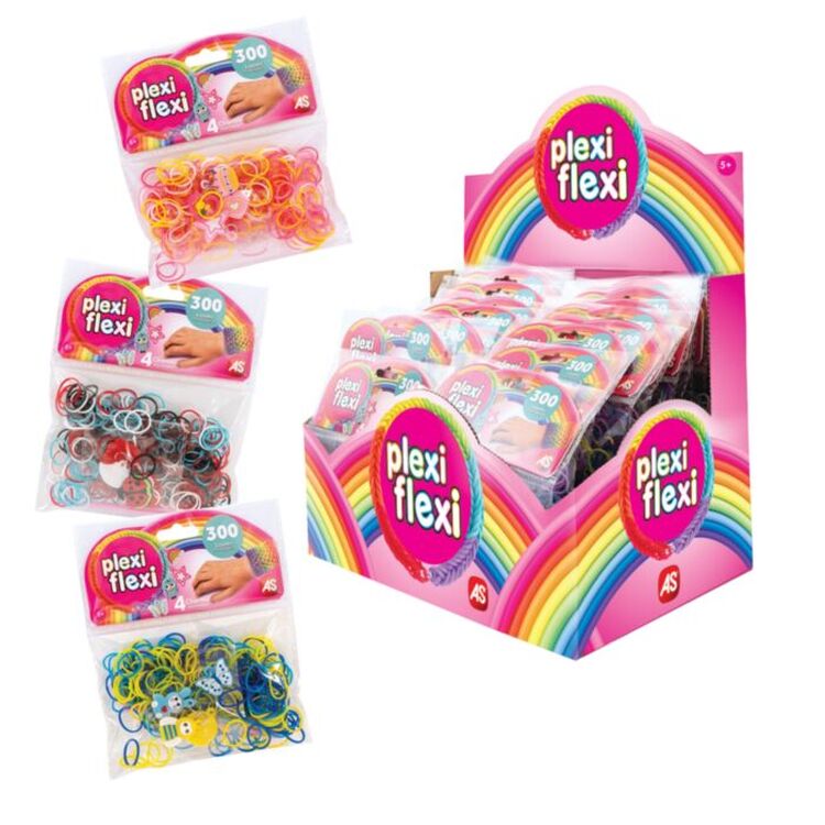 Product Σετ Χειροτεχνίας AS Plexi-Flexi: 300 Looms & 4 Charms (1080-25565) 1τμχ Τυχαία Επιλογή image