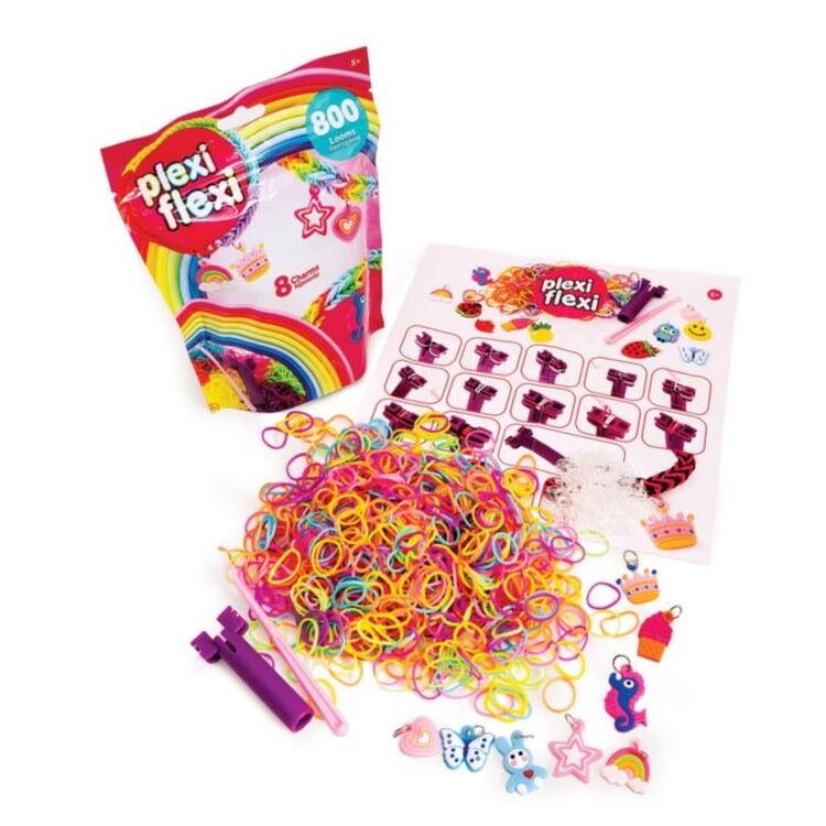 Product Σετ Χειροτεχνίας AS Plexi-Flexi: 800 Looms & 8 Charms (1080-25566)  1τμχ Τυχαία Επιλογή image