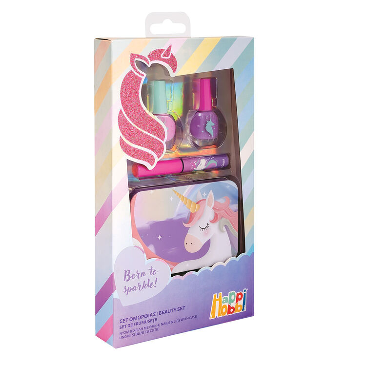 Product AS Happi Hobbi: Beauty Set - Born to Sparkle Nails & Lips with Case (1081-60003) image