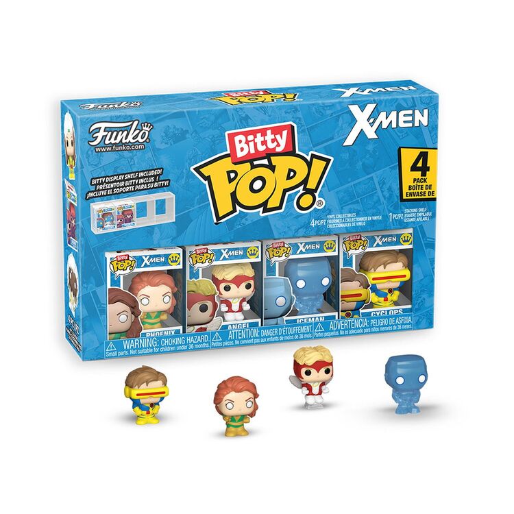 Product Funko Bitty Pop! 4-Pack: X-Men - Phoenix, Angel, Iceman, Cyclops image