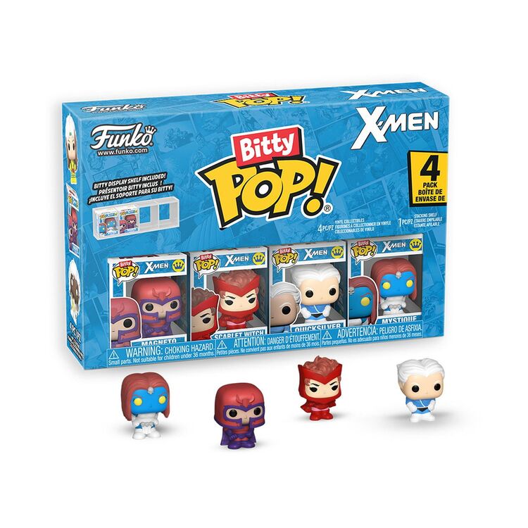 Product Funko Bitty Pop! 4-Pack: X-Men - Magneto, Scarlet Witch, Quicksilver, Mystique image