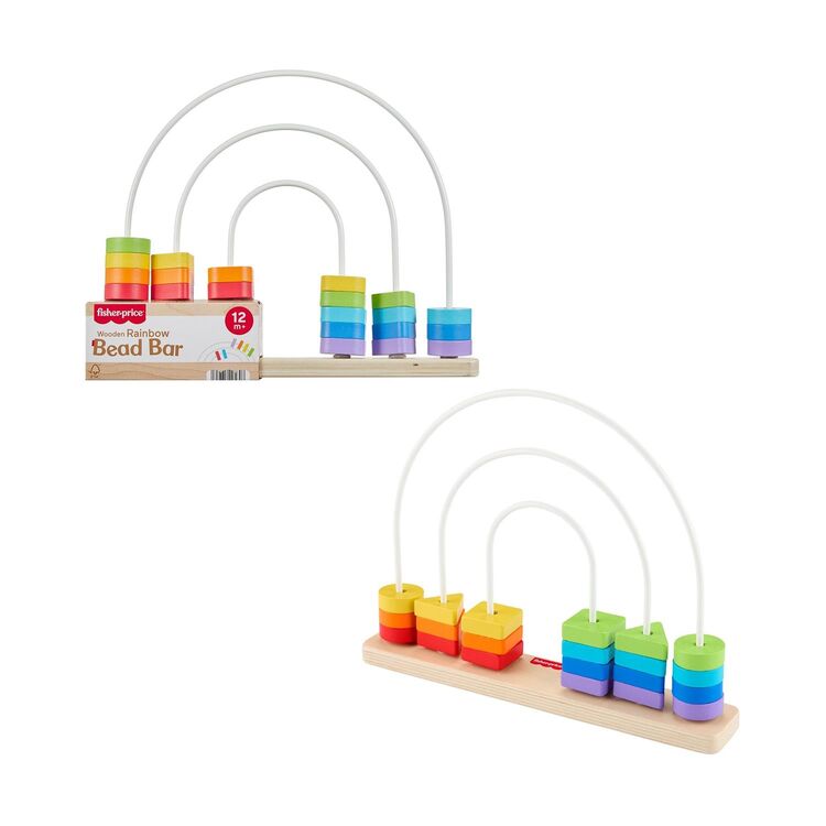 Product Fisher-Price® - Wooden Rainbow Bead Bar (JFG15) image