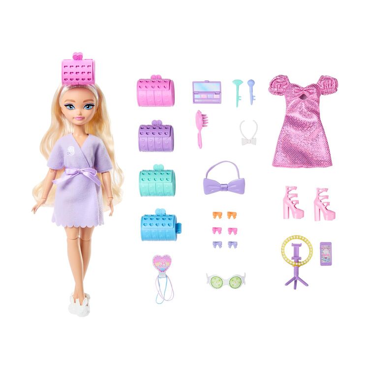 Product Mattel Barbie Dream Besties: Get Ready with Barbie - Malibu Doll (JGG38) image