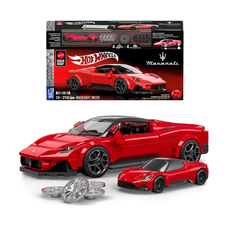 Product Mattel Hot Wheels: Speed Series Brick Shop - Maserati MC20 Vehicle (JFR90) image