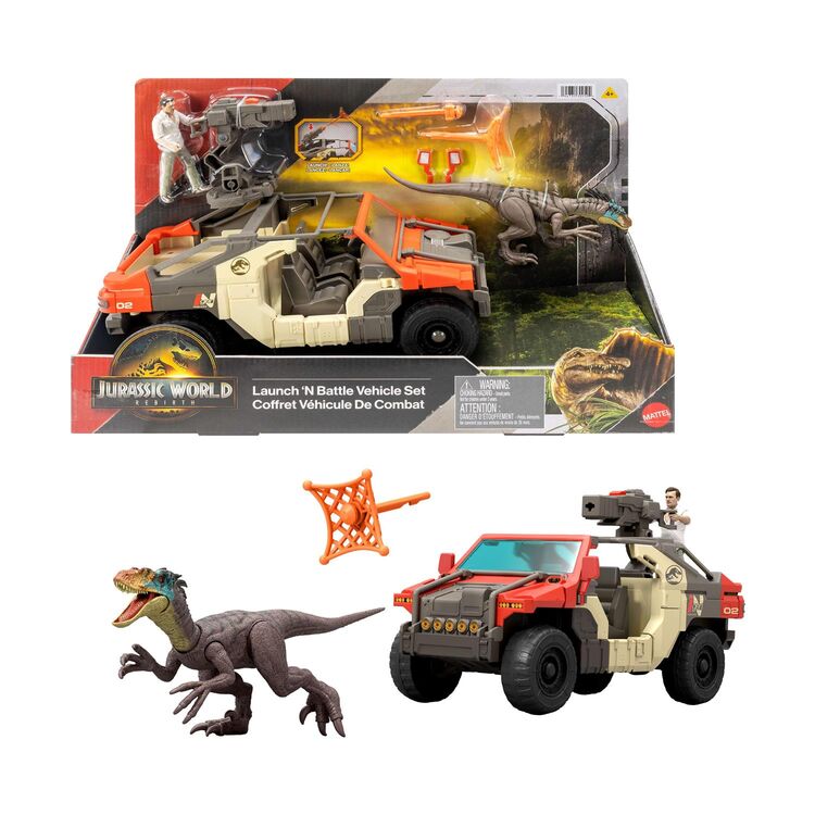Product Mattel Jurassic World: Movie Line Rebirth - Launch 'N Battle Vehicle Set (JGB59) image