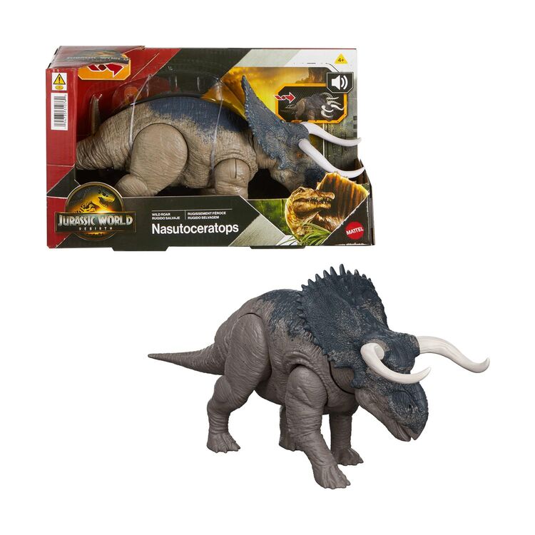 Product Mattel Jurassic World Rebirth: Wild Roar - Nasutoceratops (JGC81) image
