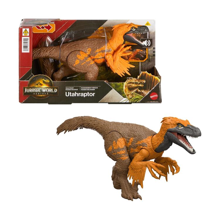 Product Mattel Jurassic World Rebirth: Wild Roar - Utahraptor (JGC80) image