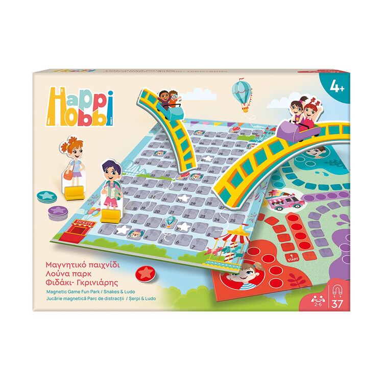 Product Επιτραπέζιο AS Company: Happi Hobbi Magnet - Fun Park Snakes & Ludo (1029-64071) image