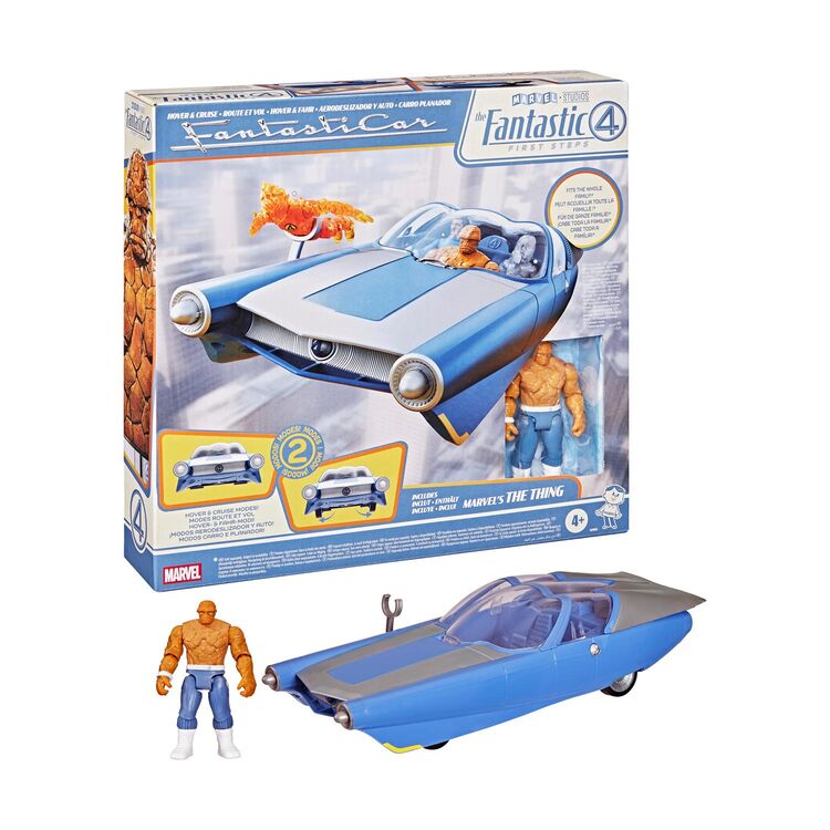 Product Φιγούρα Δράσης Hasbro Marvel Fantastic Four: First Steps - Hover & Cruise Fantastic Car & Thing Vehicle & Figure (G0983) image