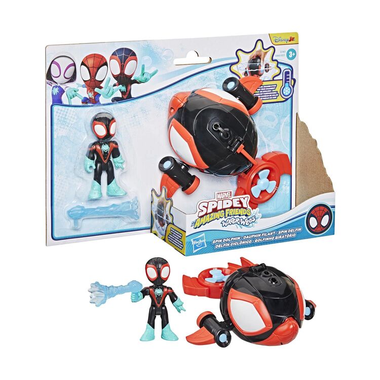 Product Μινιατούρα Hasbro Disney Jr. Marvel: Spidey And His Amazing Friends Waterwebs - Spin Dolphin Figure & Vehicle (G1465) image