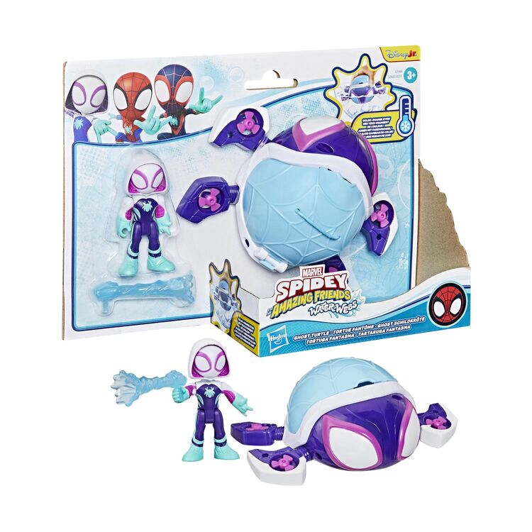 Product Hasbro Disney Jr. Marvel: Spidey And His Amazing Friends Waterwebs -  Ghost Turtle Figure & Vehicle  (G1466) image
