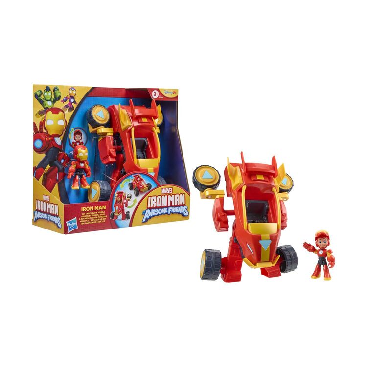 Product Μινι Φιγούρα Hasbro Marvel Iron Man And His Awesome Friends: Iron Man 2 in 1 Mech Suit & Vehicle - Figure & Vehicle (G1474) image