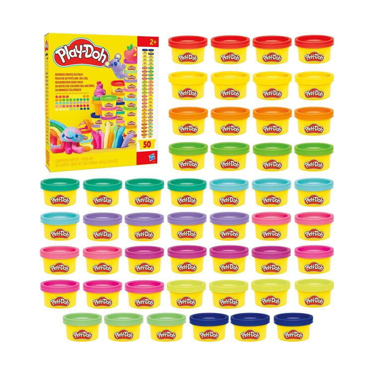 Product Πλαστελίνη Hasbro Play-Doh: Doh &amp; More - Super Rainbow Favors 50 Pack (G1761) image