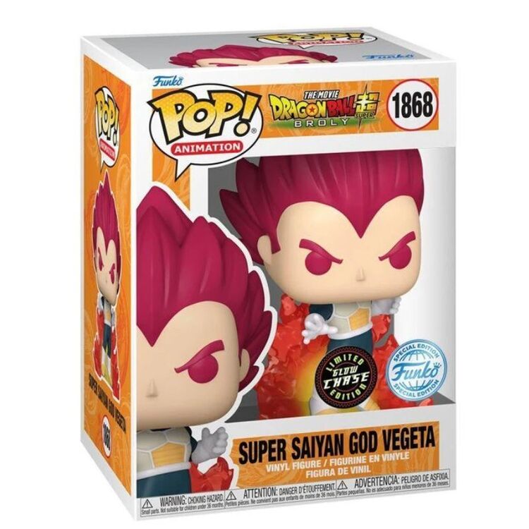 Product Funko Pop! Dragon Ball Super: Broly - Super Saiyan God Vegeta (with Flames) (Chase is Possible) (Special Edition) image