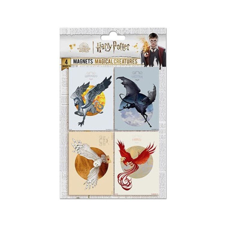Product Harry Potter Set Of 4 Magnets Magical Creatures image