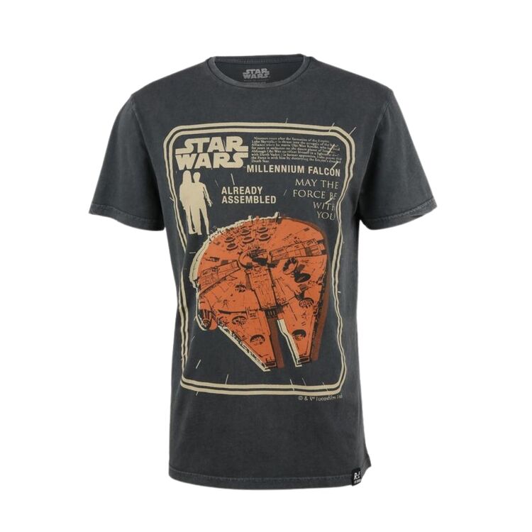 Product Star Wars Millenium Falcon Assembled Dark Grey T-Shirt image