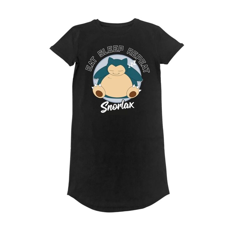 Product Pokemon Sleeping Snorlax Ladies T-shirt Dress image