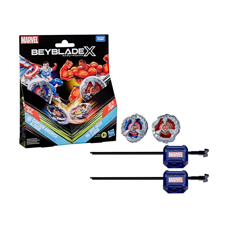 Product Hasbro Bey Blade: Marvel Collab - Multipack Captain America Red Hulk (G1690) image