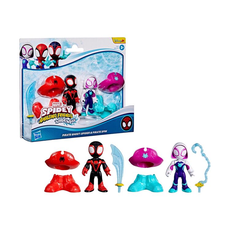 Product Hasbro Disney Jr. Marvel: Spidey And His Amazing Friends Waterwebs - Pirate Ghost-Spider & Pirate Spin Figures & Vehicles (G1462) image