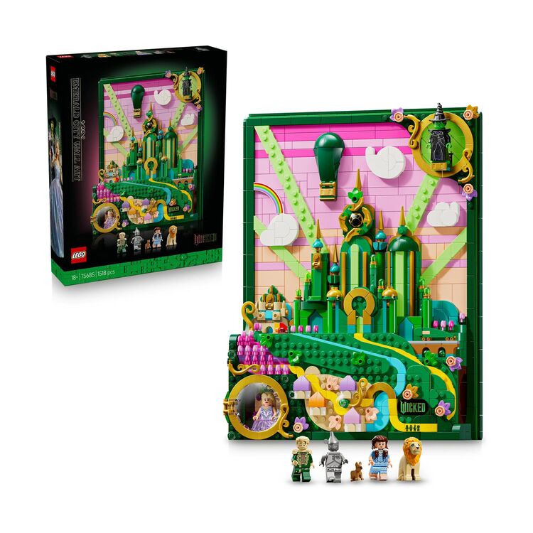 Product LEGO® Wicked: Emerald City Wall Art (75685) image