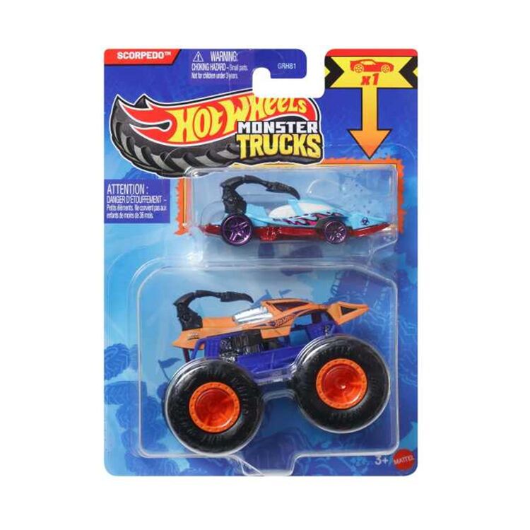 Product Mattel Hot Wheels: Monster Trucks - Scorpedo 2 Pack Vehicles (JCG39) image