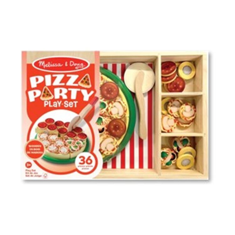 Product Melissa & Doug Pretend Play: Wood - Pizza Party Playset (6074863) image