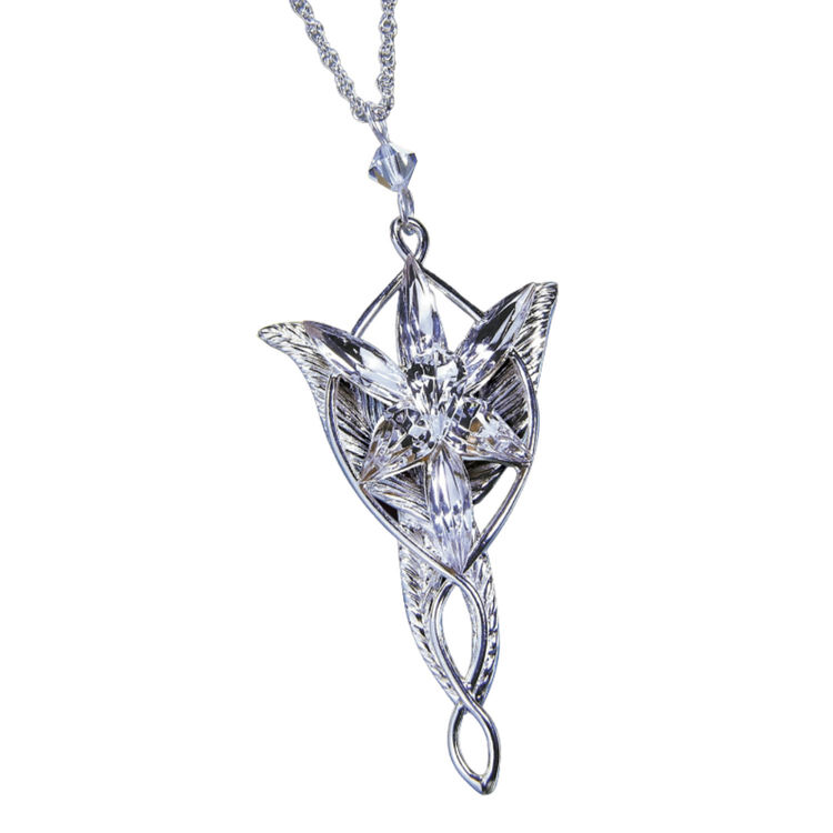 Product Lord Of The Rings Arwen's Evenstar Sterling Silver Pendant With Swarovski Crystals image