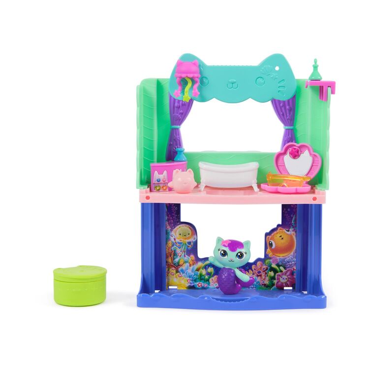 Product Spin Master Gabby's Dollhouse Movie: 'MerCat's' Spa-awesome Bathroom Playset (6074306) image