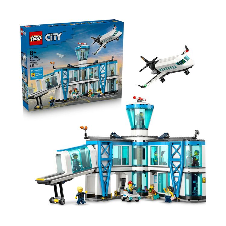 Product LEGO® City: Airport with Airplane (60502) Μαζί με Πασχαλινή Λαμπάδα image