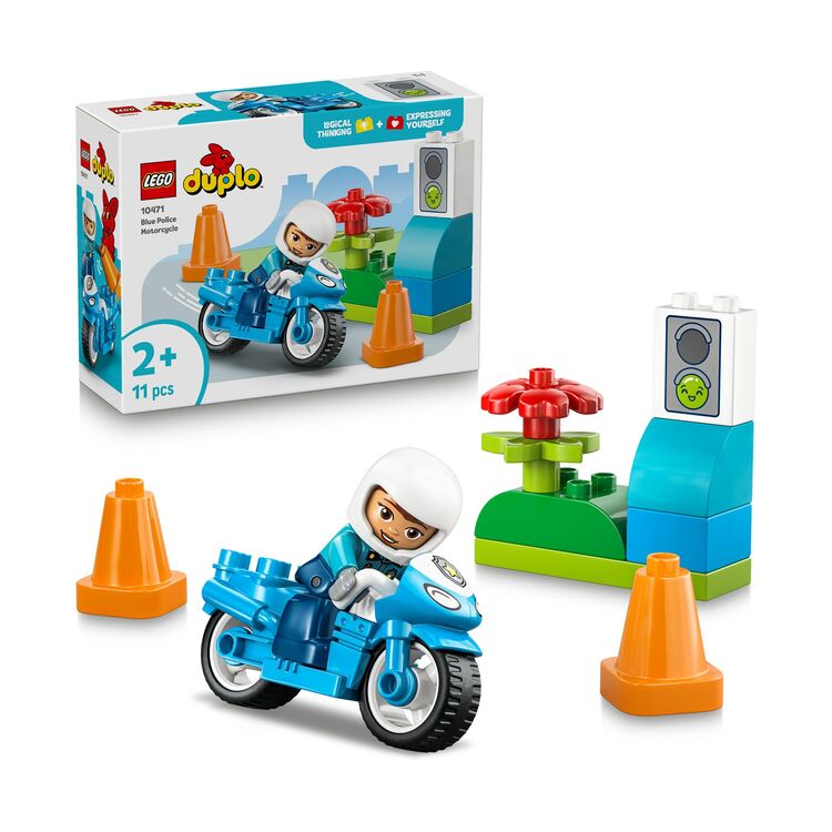 Product LEGO® DUPLO® Town: Blue Police Motorcycle (10471) image