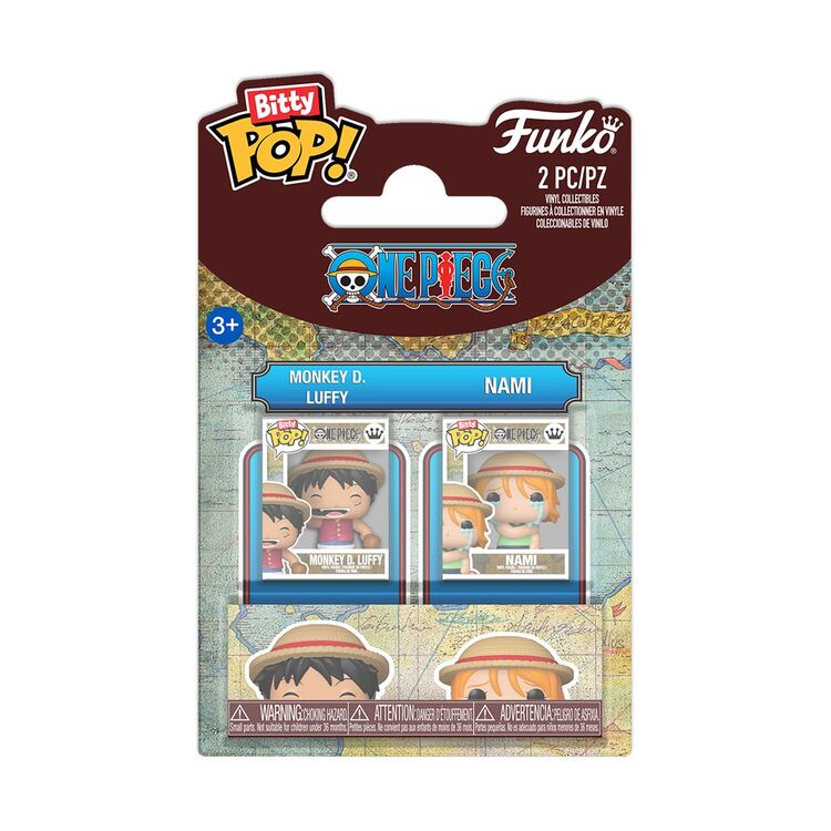 Product Funko Bitty Pop! 2-pack: One Piece - Monkey D. Luffy &amp; Nami Vinyl Figures image