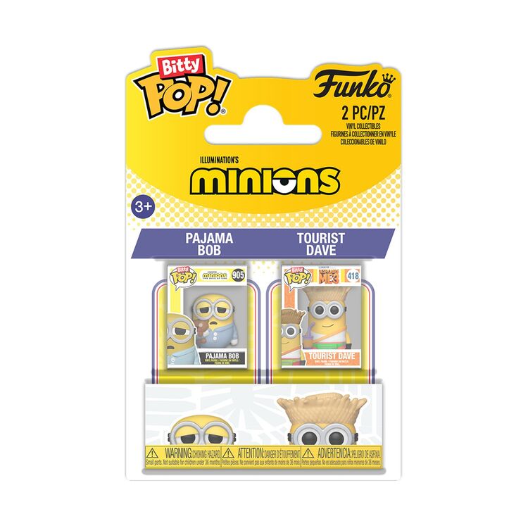 Product Φιγούρες Funko Bitty Pop! 2-pack: Minions - Pajama Bob &amp; Tourist Dave image