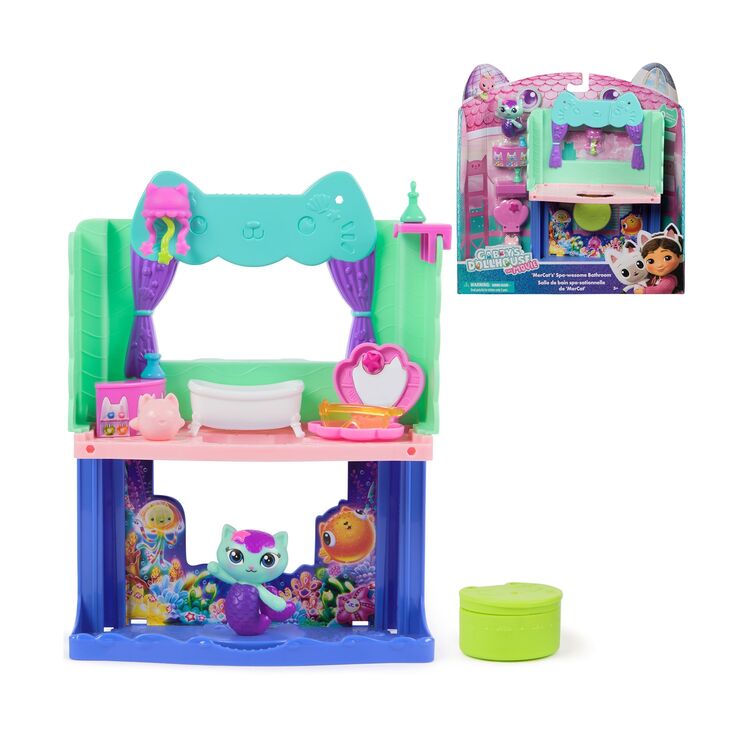 Product Παιχνίδι Μινιατούρα Spin Master Gabby's Dollhouse Movie: Mercat's Spa-wesome Bathroom (20151912) image