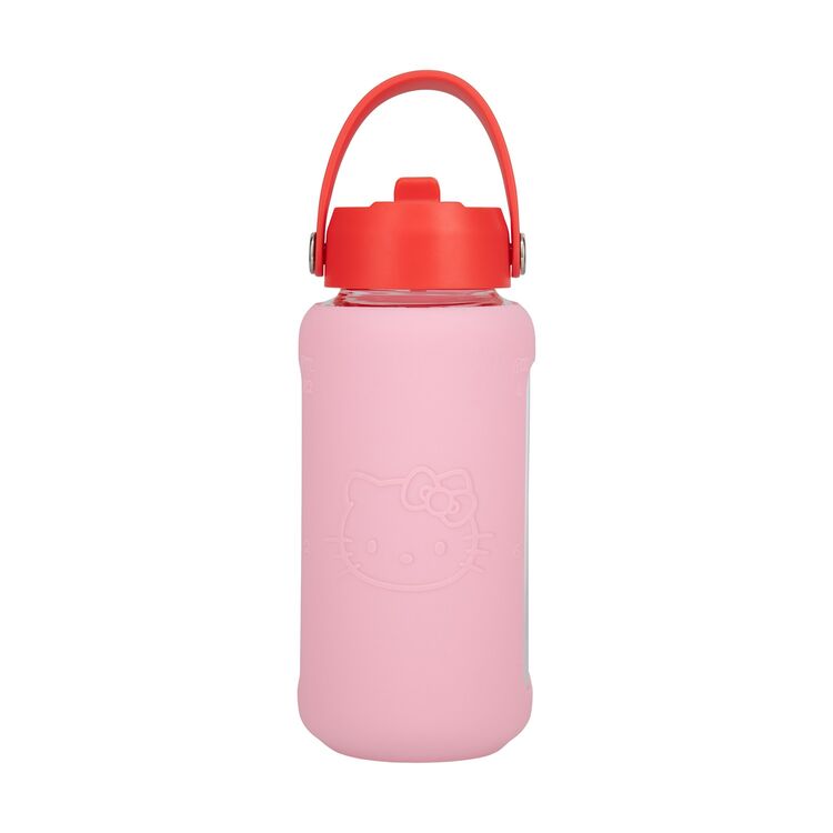 Product Paladone: Hello Kitty - Glass Water Bottle with Sleeve image