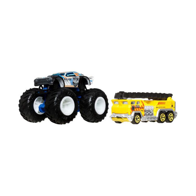 Product Mattel Hot Wheels: Monster Trucks - Night Shifter 2 Pack Vehicles (JJT60) image