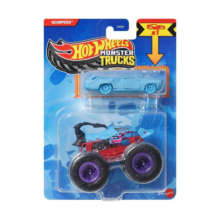 Product Mattel Hot Wheels: Monster Trucks - Scorpedo 2 Pack Vehicles (JJT52) image