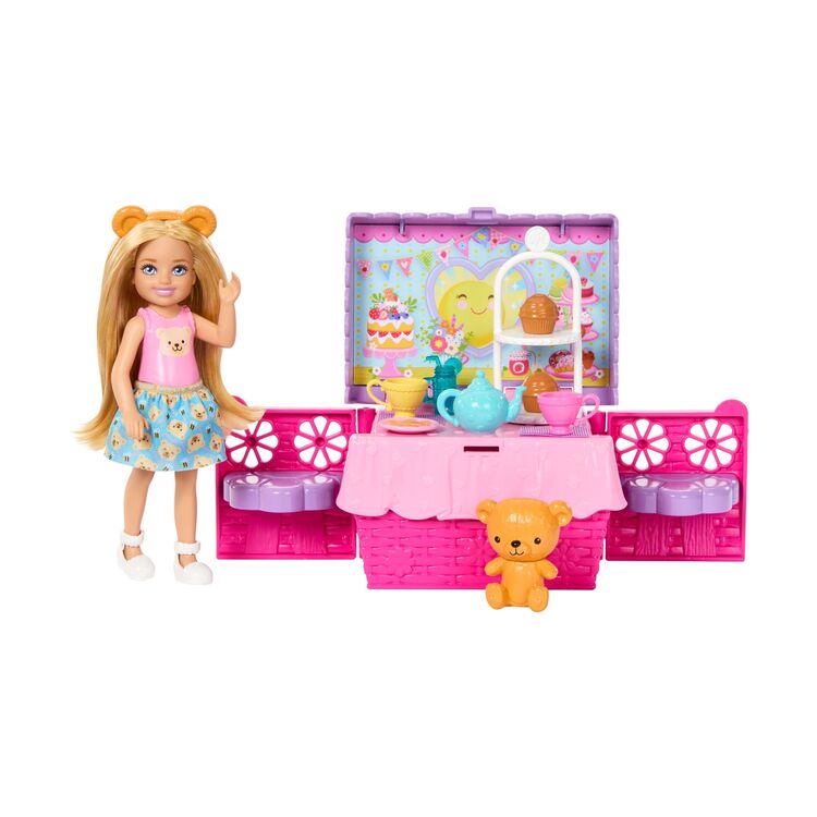 Product Κούκλα Mattel Barbie: Family & Friends - Club Chelsea Tea Party Picnic Set (JJB40) image